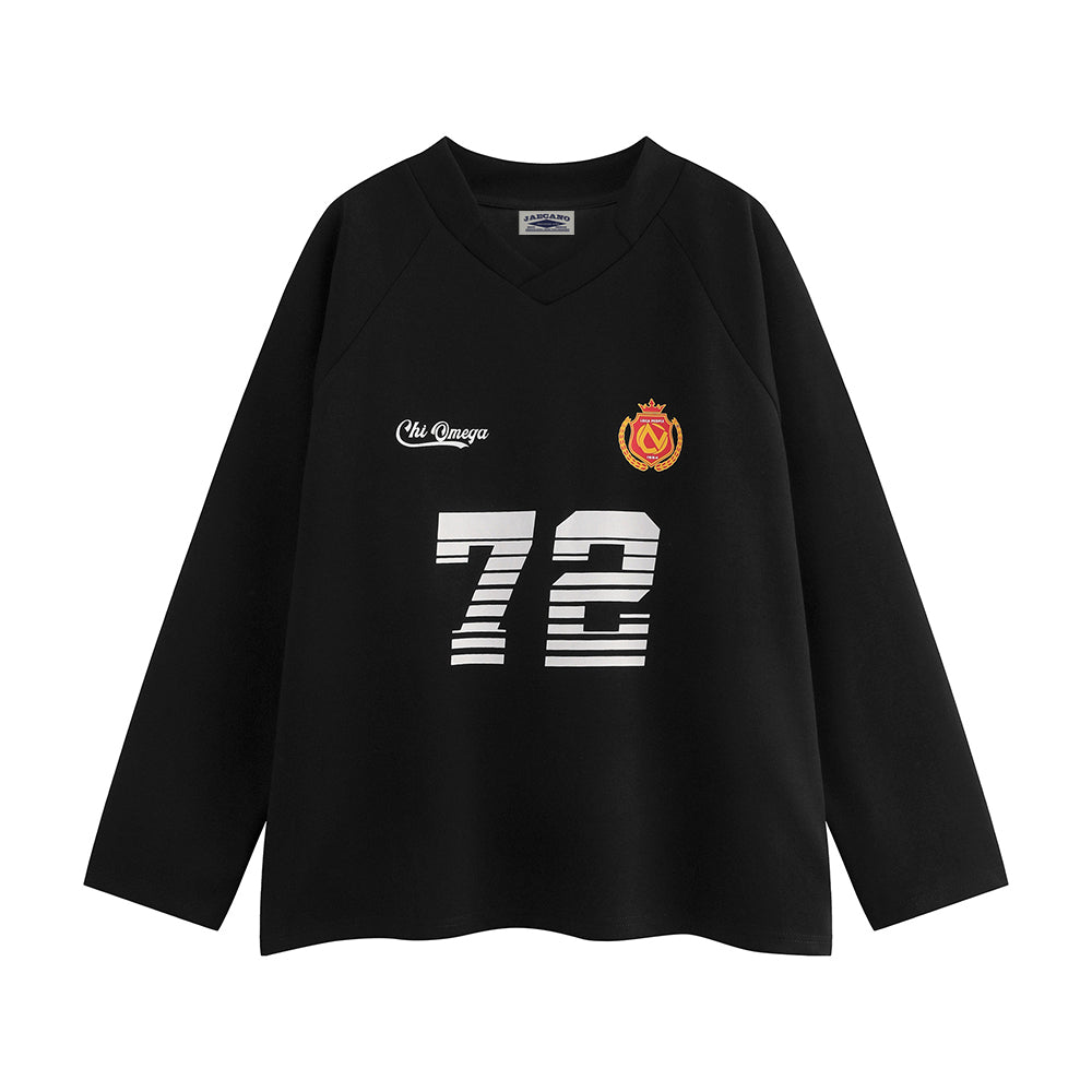 Retro pullover long sleeves