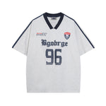 Retro simple loose short sleeves