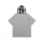 레트로 후드 반팔