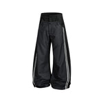 Faux two-piece casual trousers