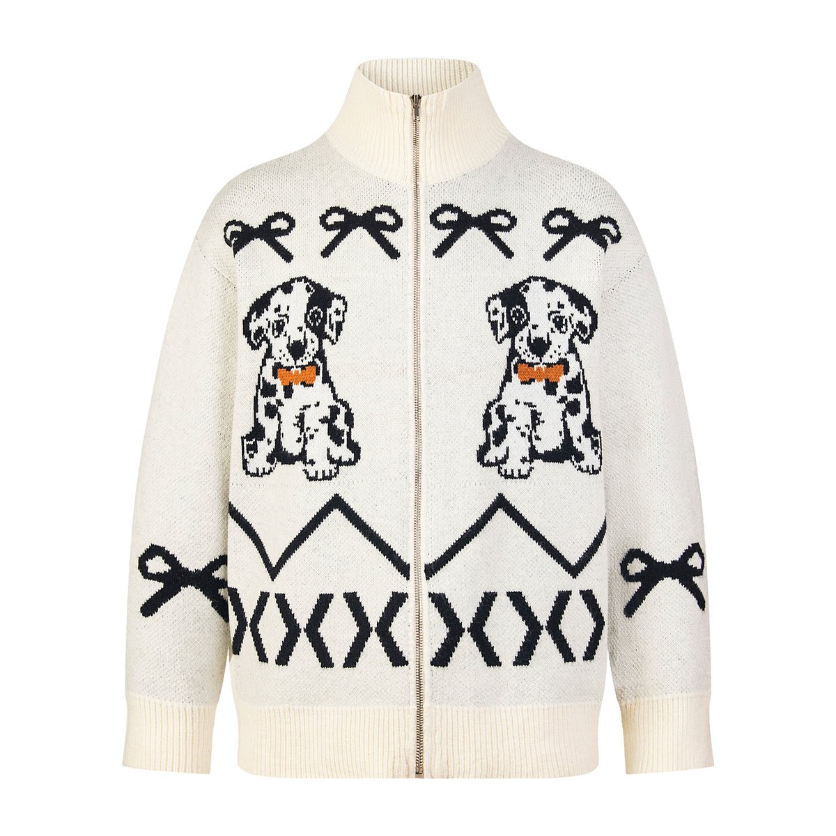 Fun dog cardigan sweater