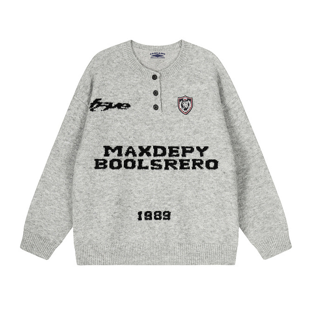 Retro thick casual sweater