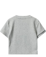 Letter embroidered short sleeves