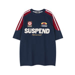 레트로한 배색 패치워크 반소매