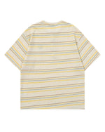 Retro striped short-sleeved shirt