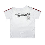 Off-shoulder neutral style short sleeves