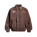 Stitched contrasting color couple's jacket