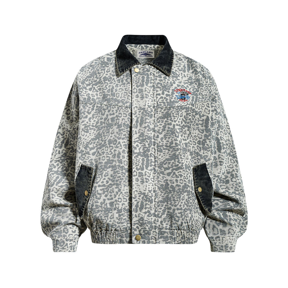 Embroidered lapel coat