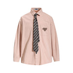 Distressed versatile long-sleeved shirt