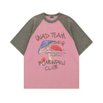 대비되는 색상의 머쉬룸 반팔