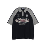 아메리칸 레트로 스티치 스포츠 반소매