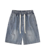 American washed distressed jeans
