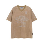 빈티지 워시드 자수 반팔