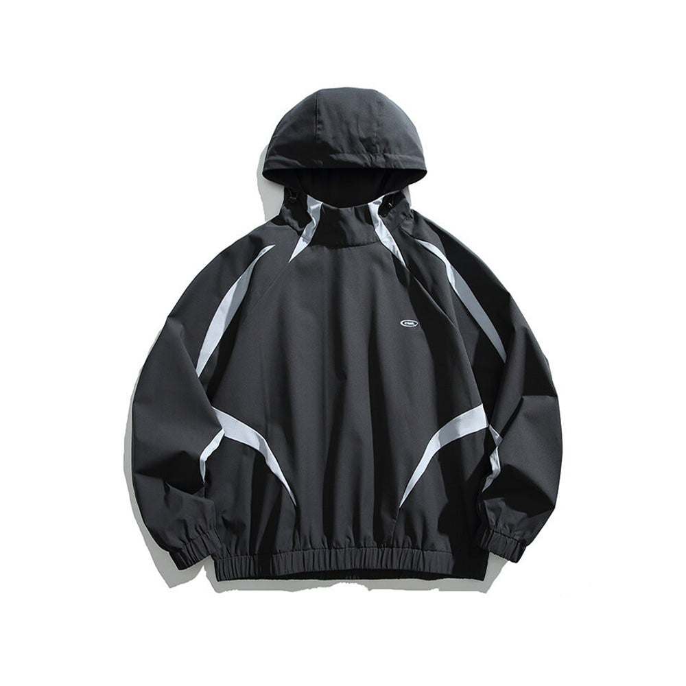 Hooded pullover jacket