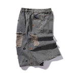 Puppy Embroidered Cropped Shorts