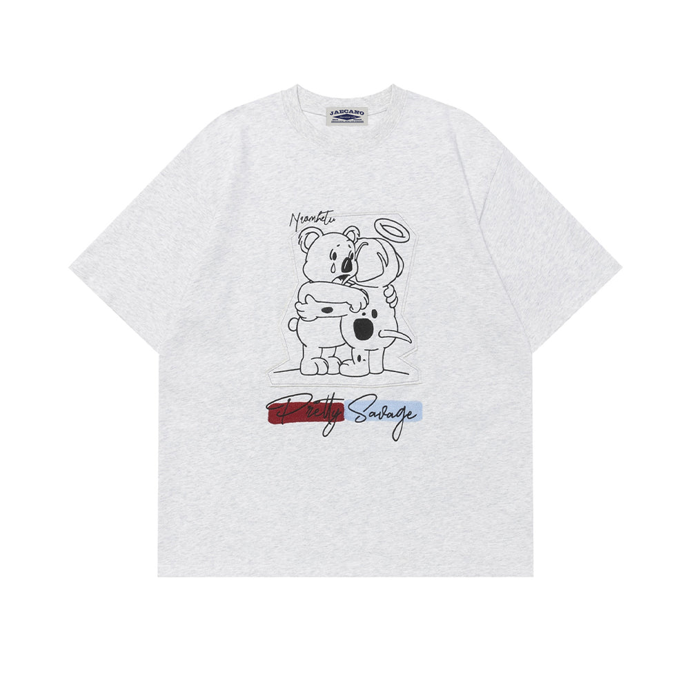 Retro bear short sleeves