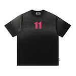 Retro washed short sleeves