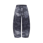 camouflage paneled overalls