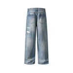 破洞休閑百搭牛仔褲