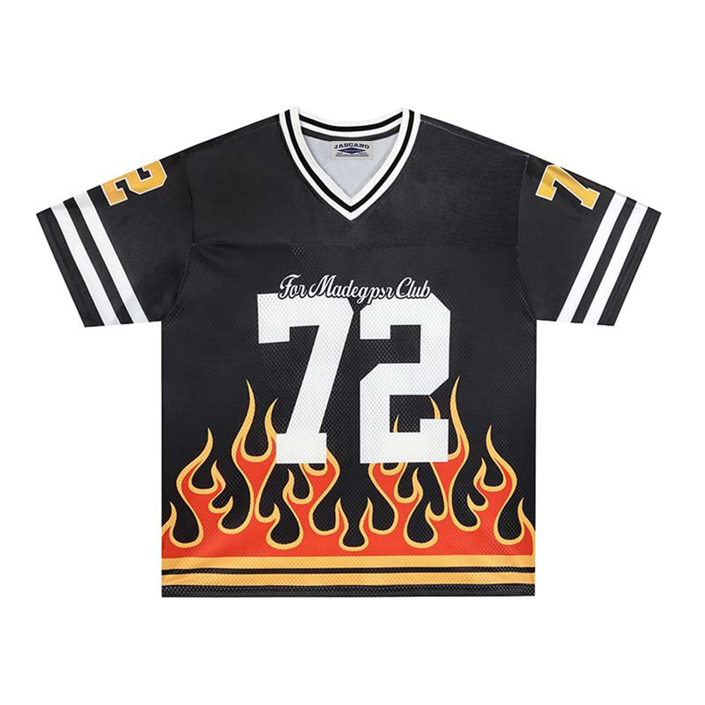 Flame Print Short-Sleeve