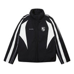 Retro contrast cotton jacket