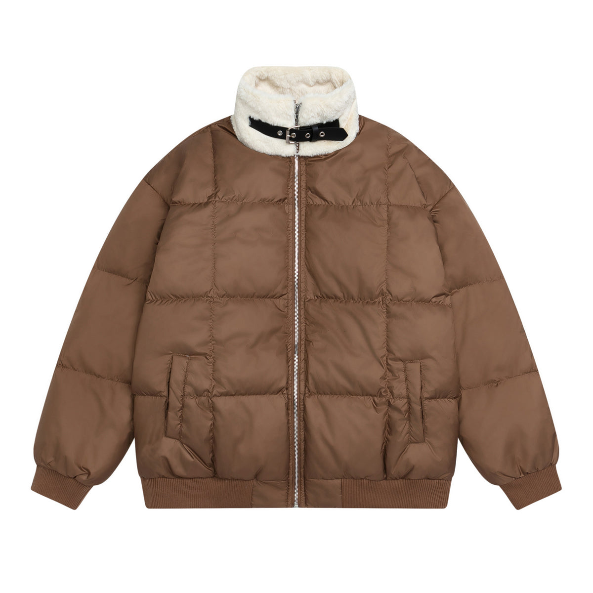 Retro loose down jacket