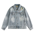 Washed denim jacket