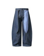 Distressed Embroidered Jeans