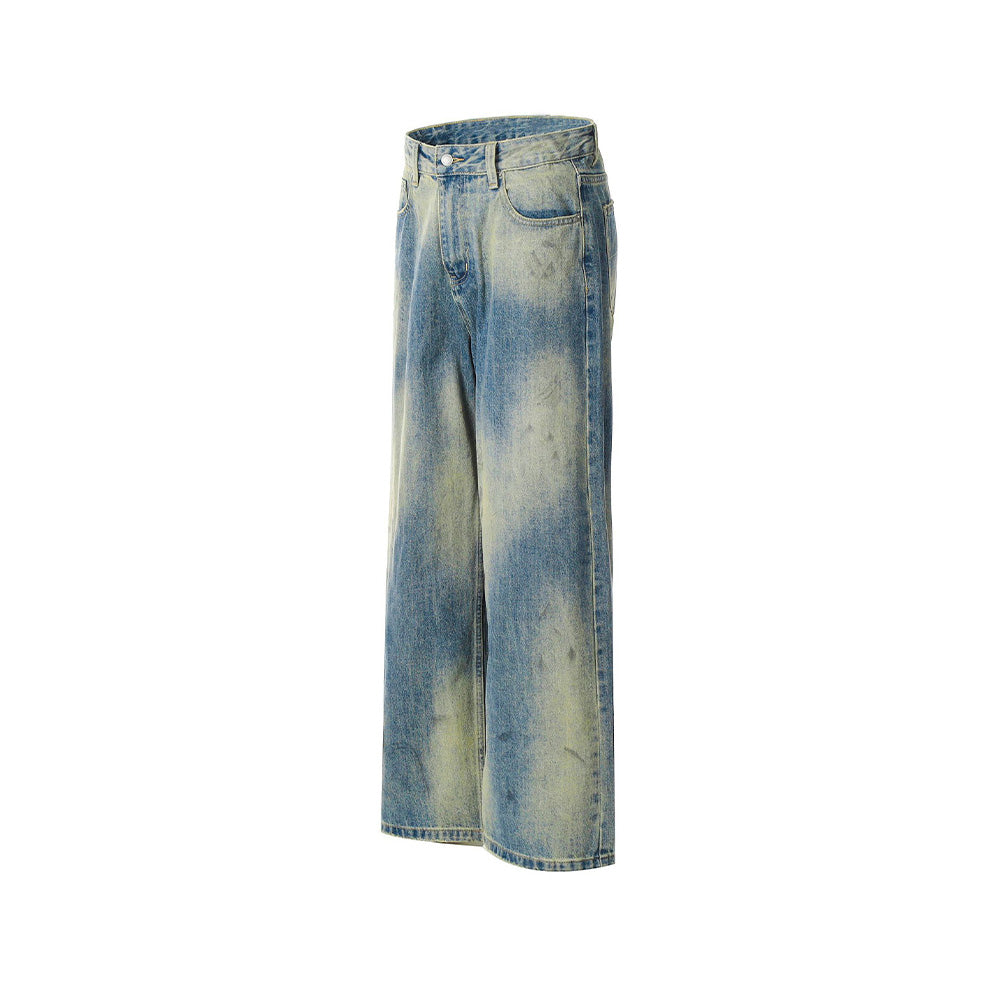 Vintage Washed Loose Jeans