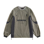 Printed patchwork sweatshirt