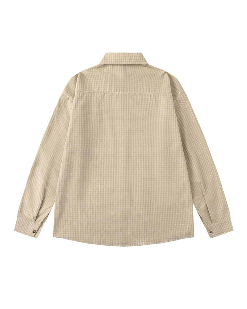 plaid long sleeve shirt