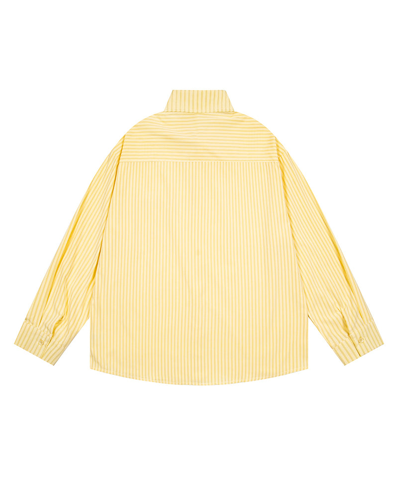 Striped versatile long-sleeved shirt