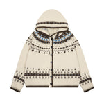 復古條紋連帽開衫