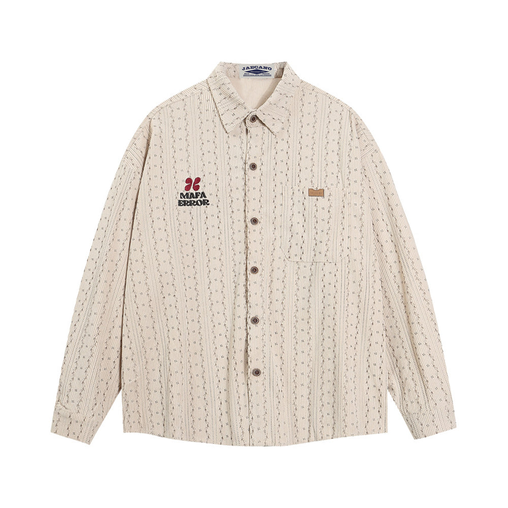 vintage corduroy embroidered shirt