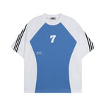 Retro striped short sleeves