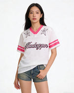 運動風拼接短袖