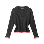 收腰短款針織毛衣（毛衣）