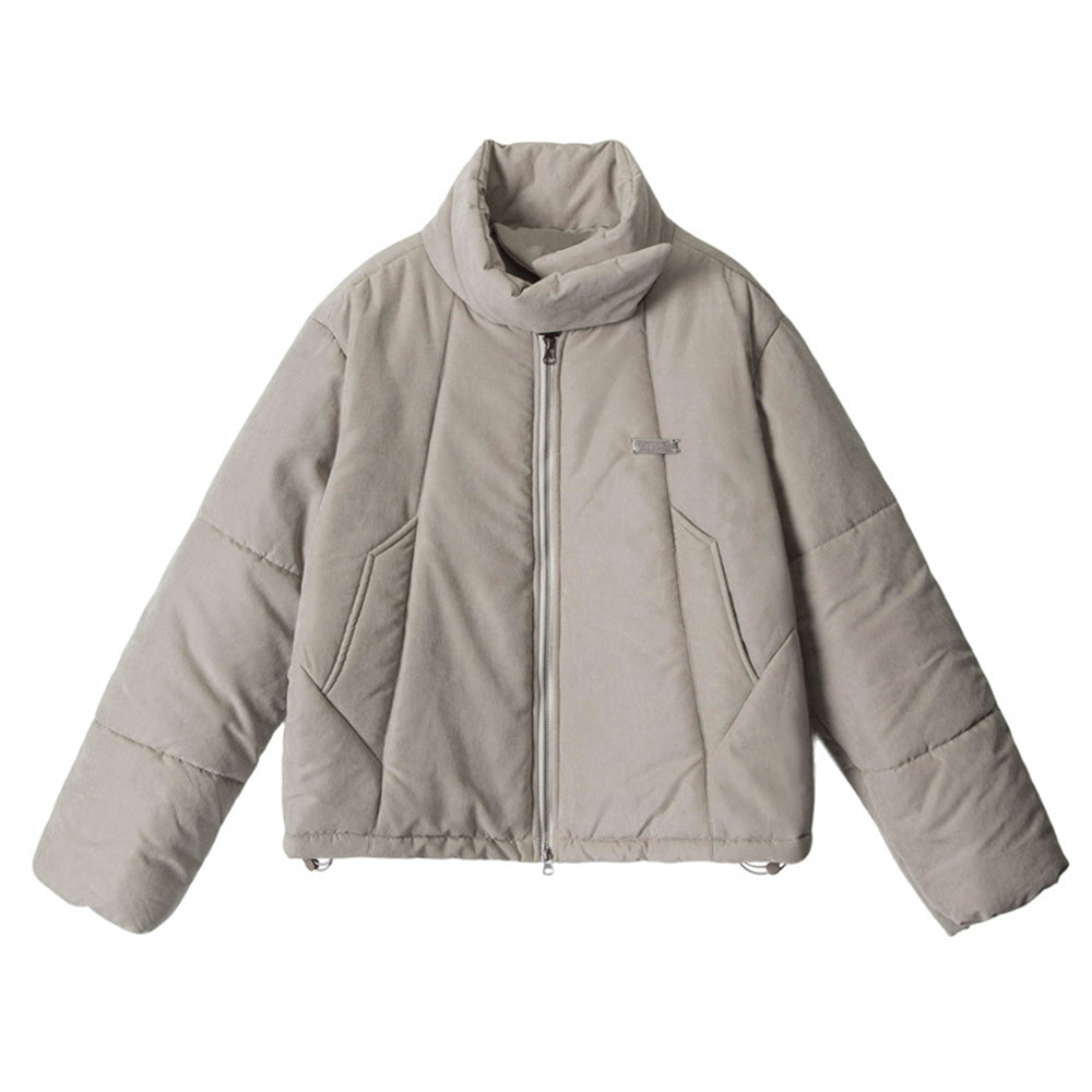 Stand collar couple jacket