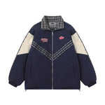 Retro embroidered patchwork jacket