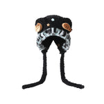 Color-blocked cat ear flaps