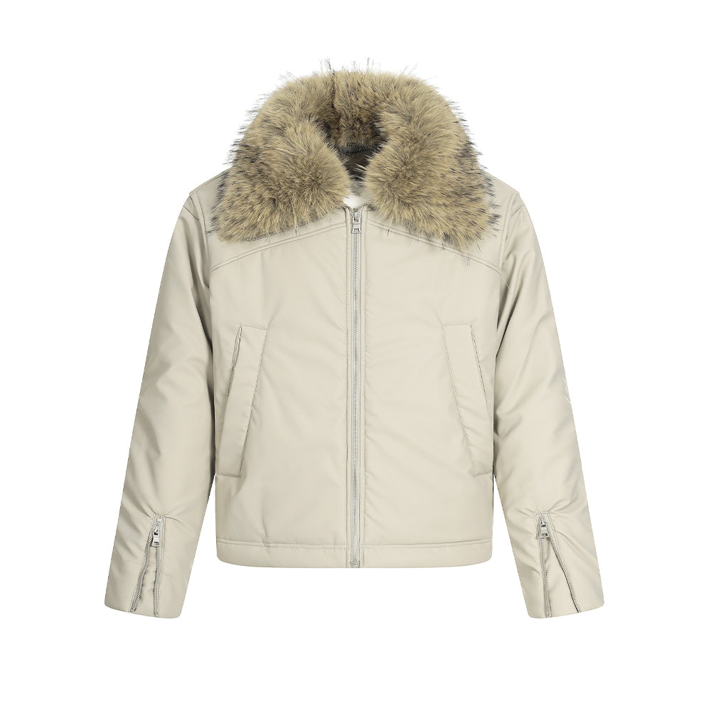 休閑百搭棉服外套