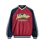 Retro contrast color sweatshirt