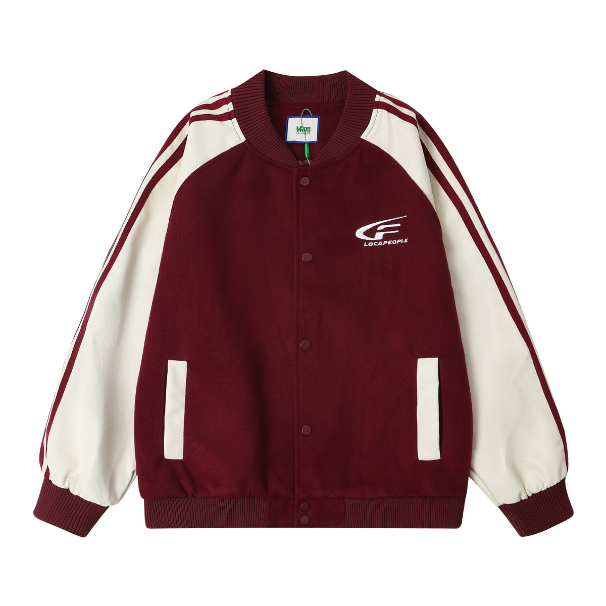 American retro embroidered baseball jacket 