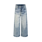 Retro casual straight leg jeans
