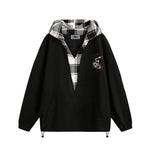 復古街頭字母連帽衛衣