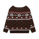 오프숄더 긴팔 스웨터(여성용)