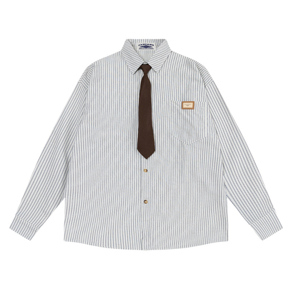 vintage striped tie shirt