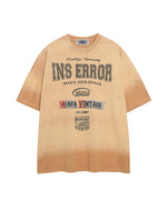 Washed casual short sleeves