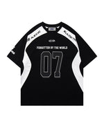 Sports style patchwork short sleeves