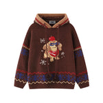 Retro puppy knit sweater